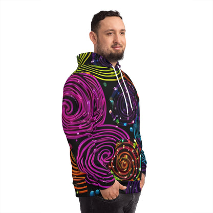 Energetic Swirls Sweatshirt with Hood - GFAM STORE