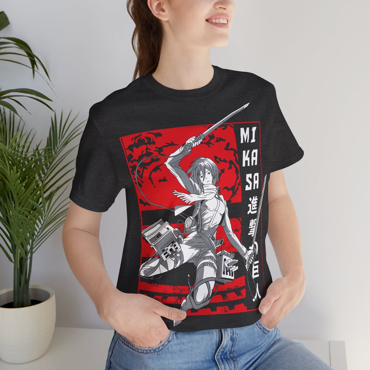 Attack on Titan T-Shirt - Mikasa Ackerman - GFAM STORE