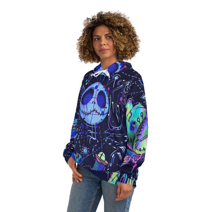 Whimsical Spooky Character and Stitch Sweatshirt with Hood - GFAM STORE