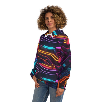 Neon Glowing Lines Sweatshirt with Hood - GFAM STORE