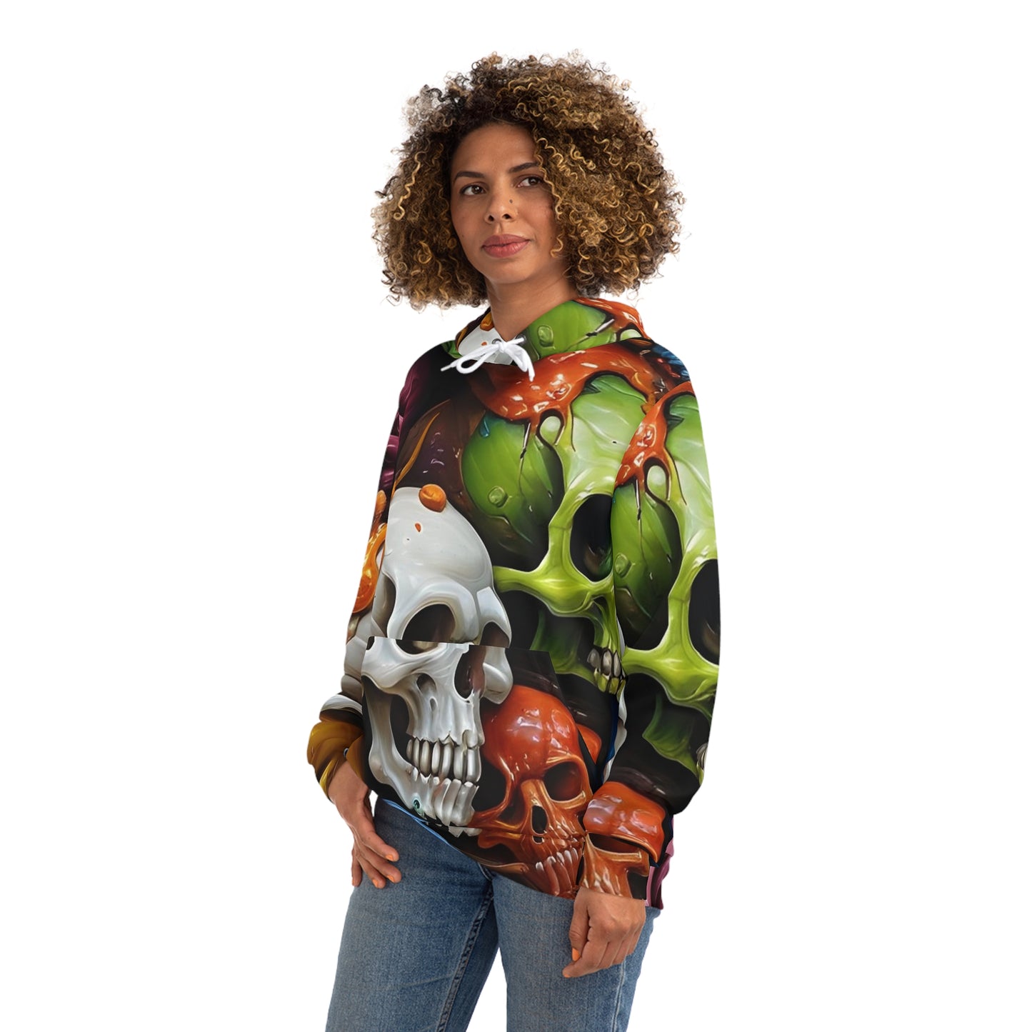 Artistic Skull Sweatshirt with Hood - GFAM STORE