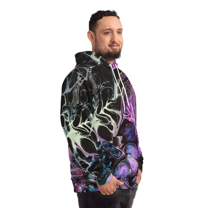 Fluid Art Abstract Sweatshirt with Hood - GFAM STORE