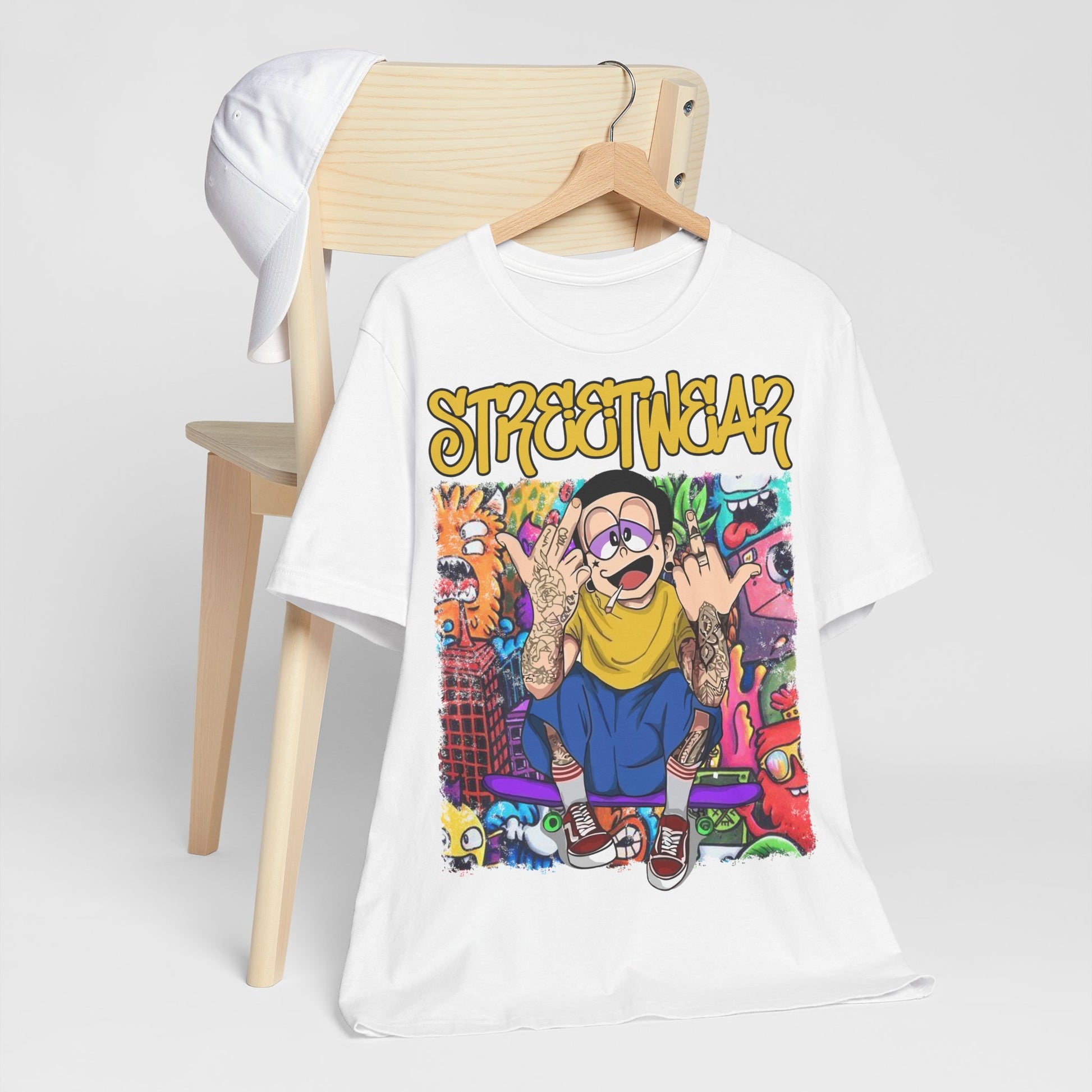 Streetwear T-Shirt - Cartoon Graphic - GFAM STORE