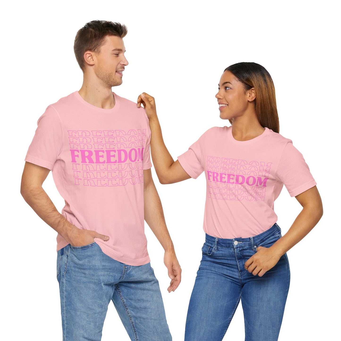 Freedom Stacked T-Shirt - GFAM STORE