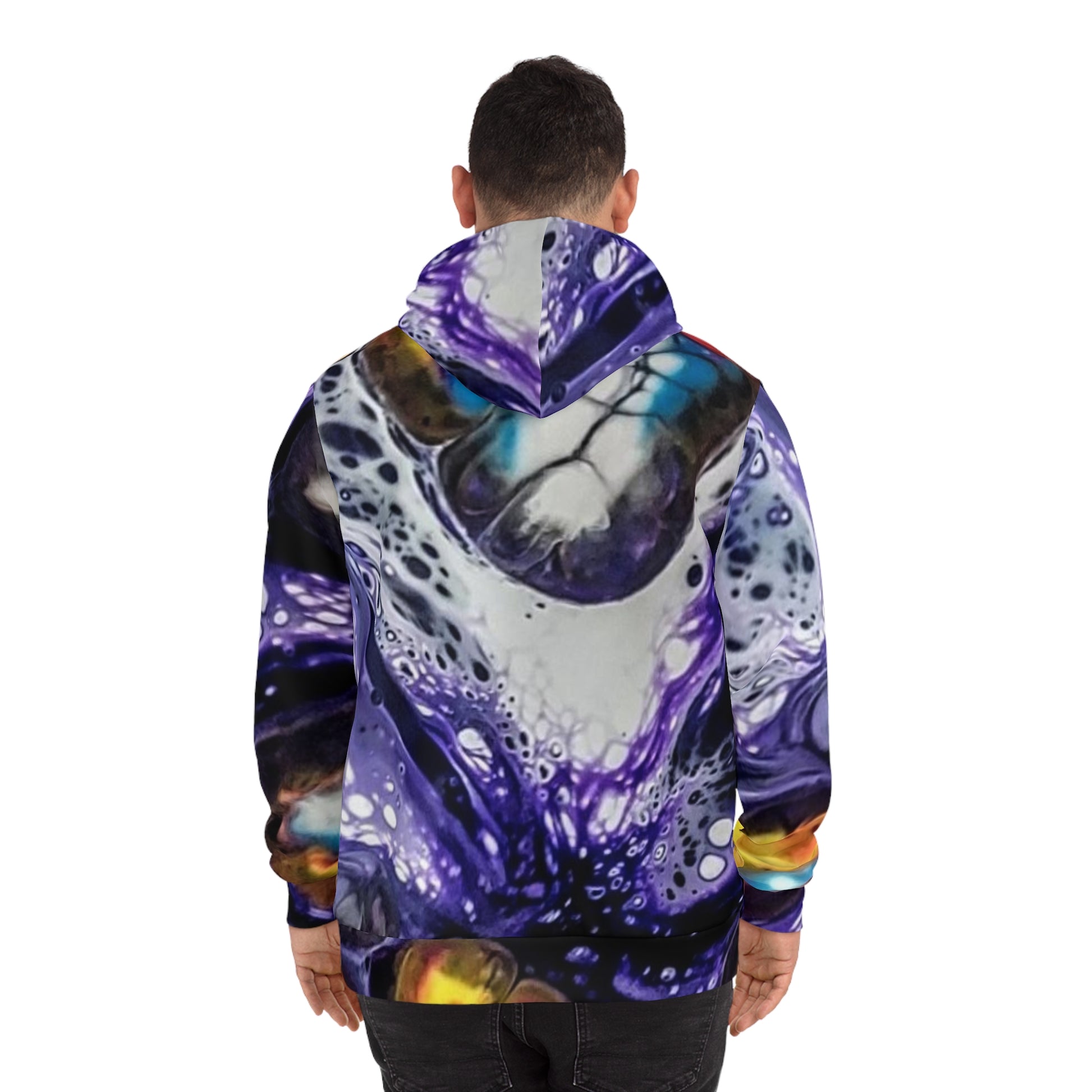 Abstract Marble Sweatshirt with Hood - GFAM STORE