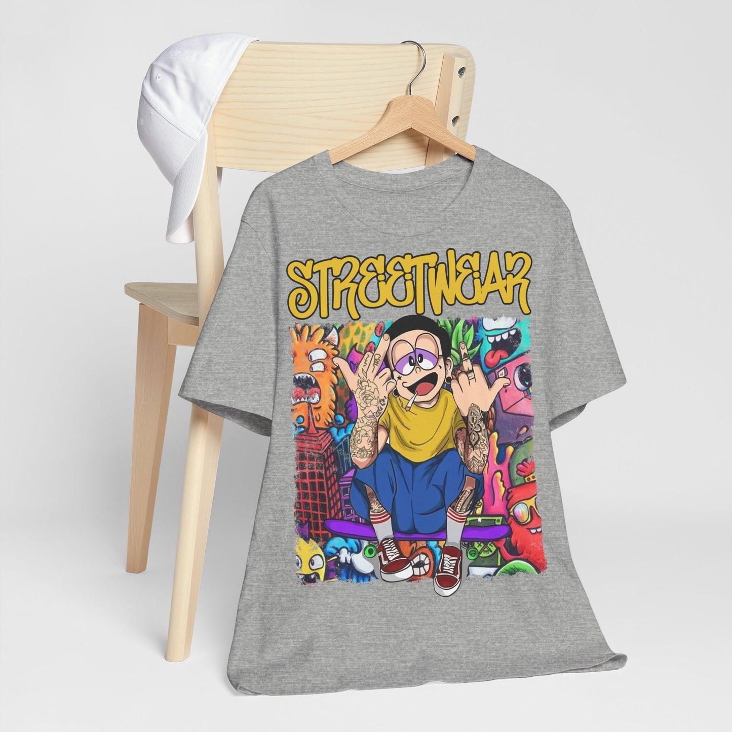 Streetwear T-Shirt - Cartoon Graphic - GFAM STORE