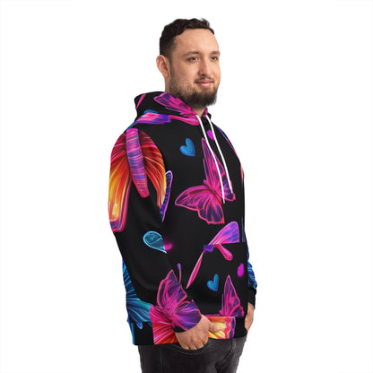 Neon Glowing Butterfly Sweatshirt with Hood - GFAM STORE