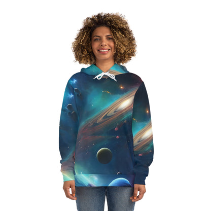 Nebula,  Galaxy and Planets  Sweatshirt with Hood - GFAM STORE