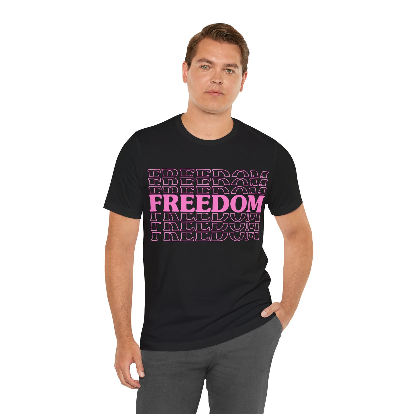 Freedom Stacked T-Shirt - GFAM STORE