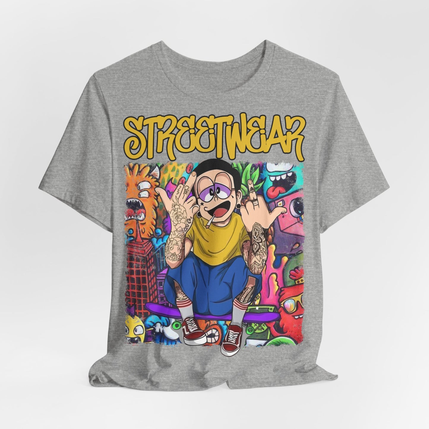 Streetwear T-Shirt - Cartoon Graphic - GFAM STORE