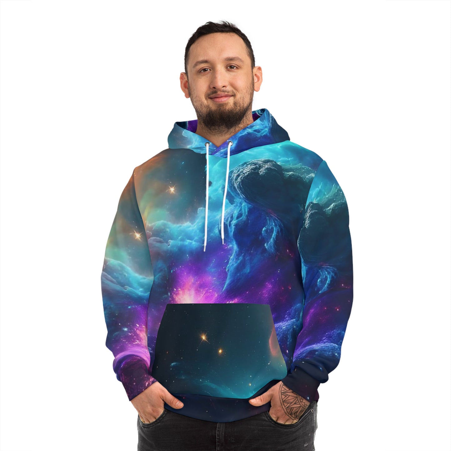 Cosmic Nebula Sweatshirt with Hood 2 - GFAM STORE