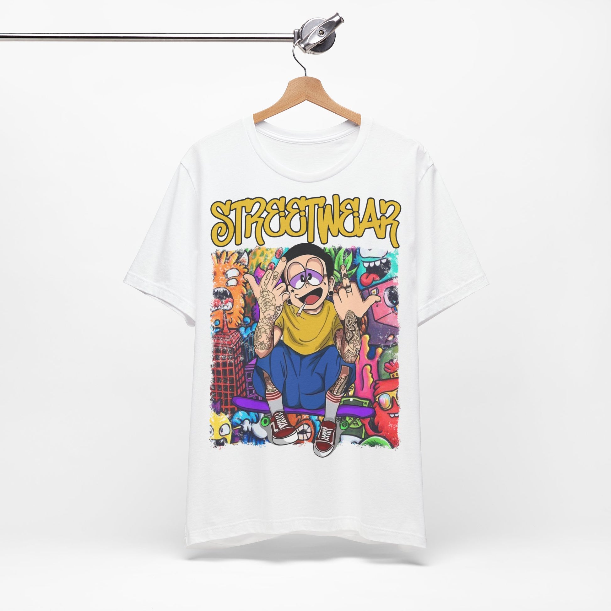 Streetwear T-Shirt - Cartoon Graphic - GFAM STORE