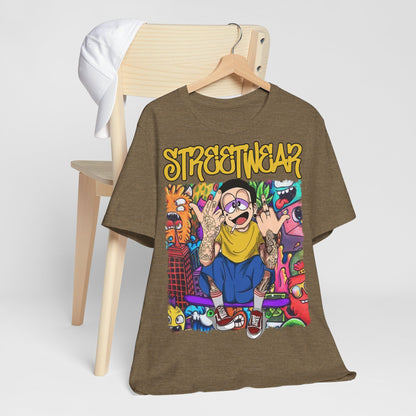 Streetwear T-Shirt - Cartoon Graphic - GFAM STORE