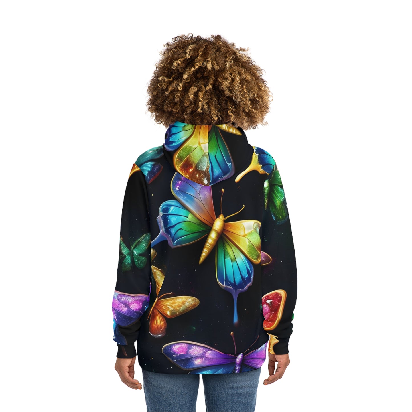 Iridescent Butterfly Sweatshirt with Hood 0 - GFAM STORE