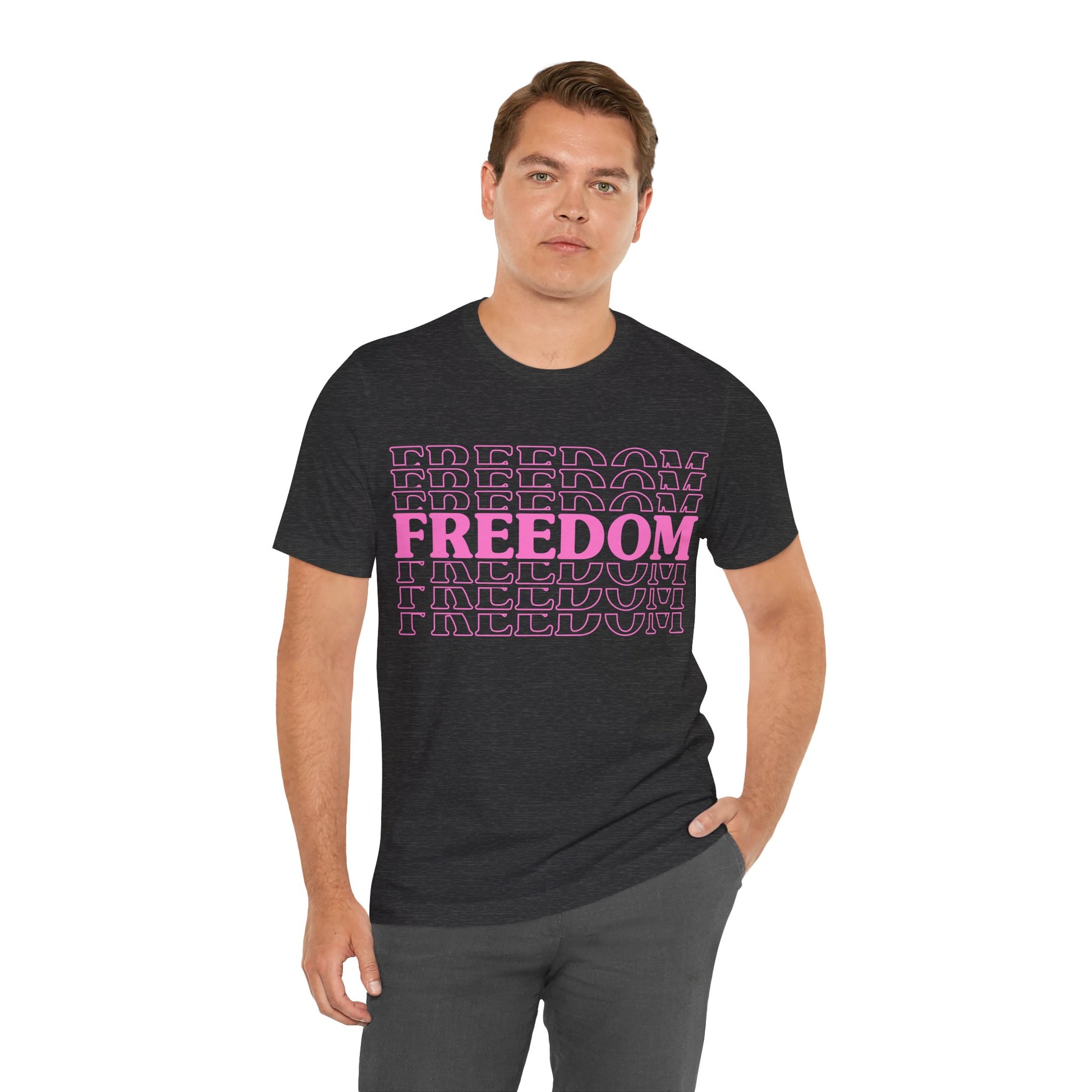 Freedom Stacked T-Shirt - GFAM STORE