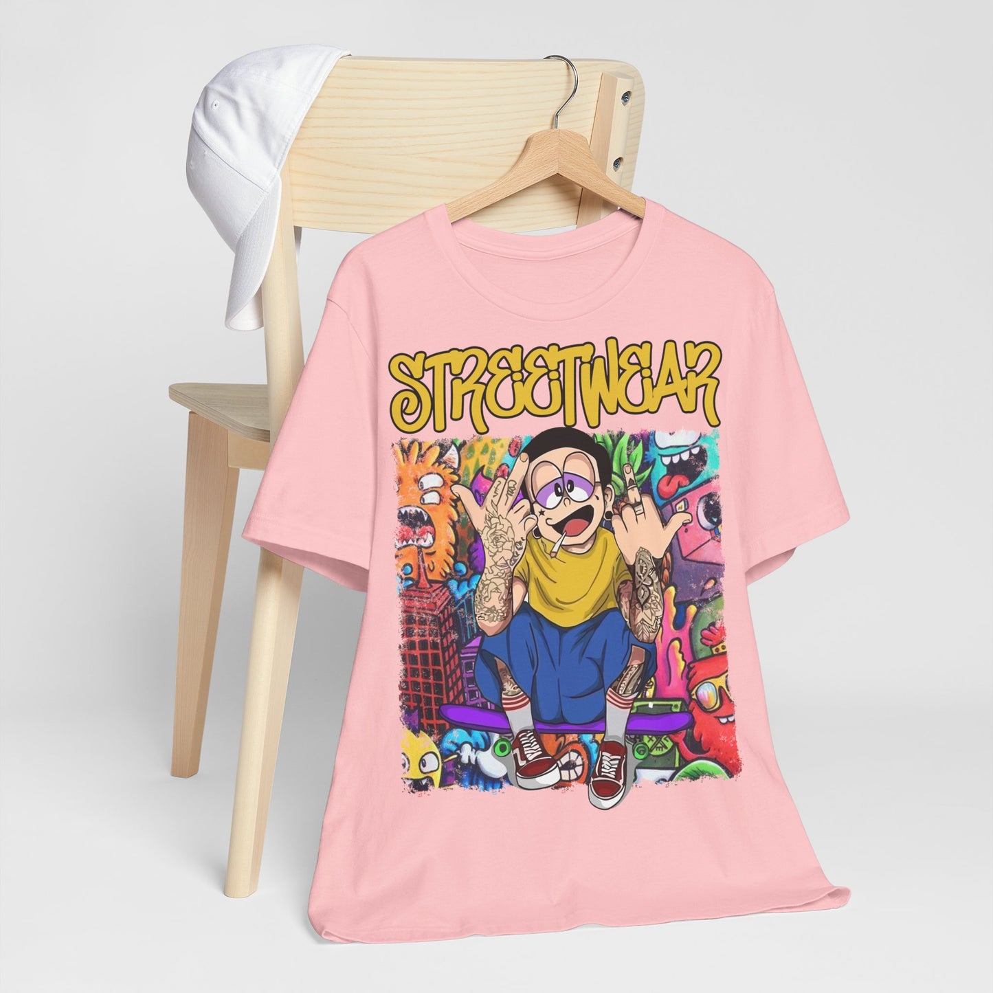 Streetwear T-Shirt - Cartoon Graphic - GFAM STORE