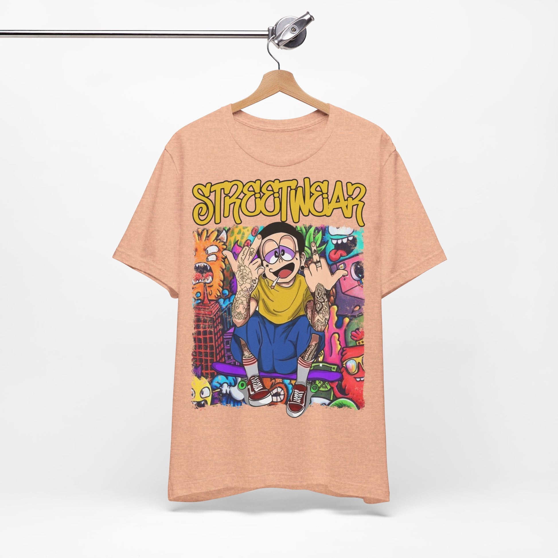 Streetwear T-Shirt - Cartoon Graphic - GFAM STORE