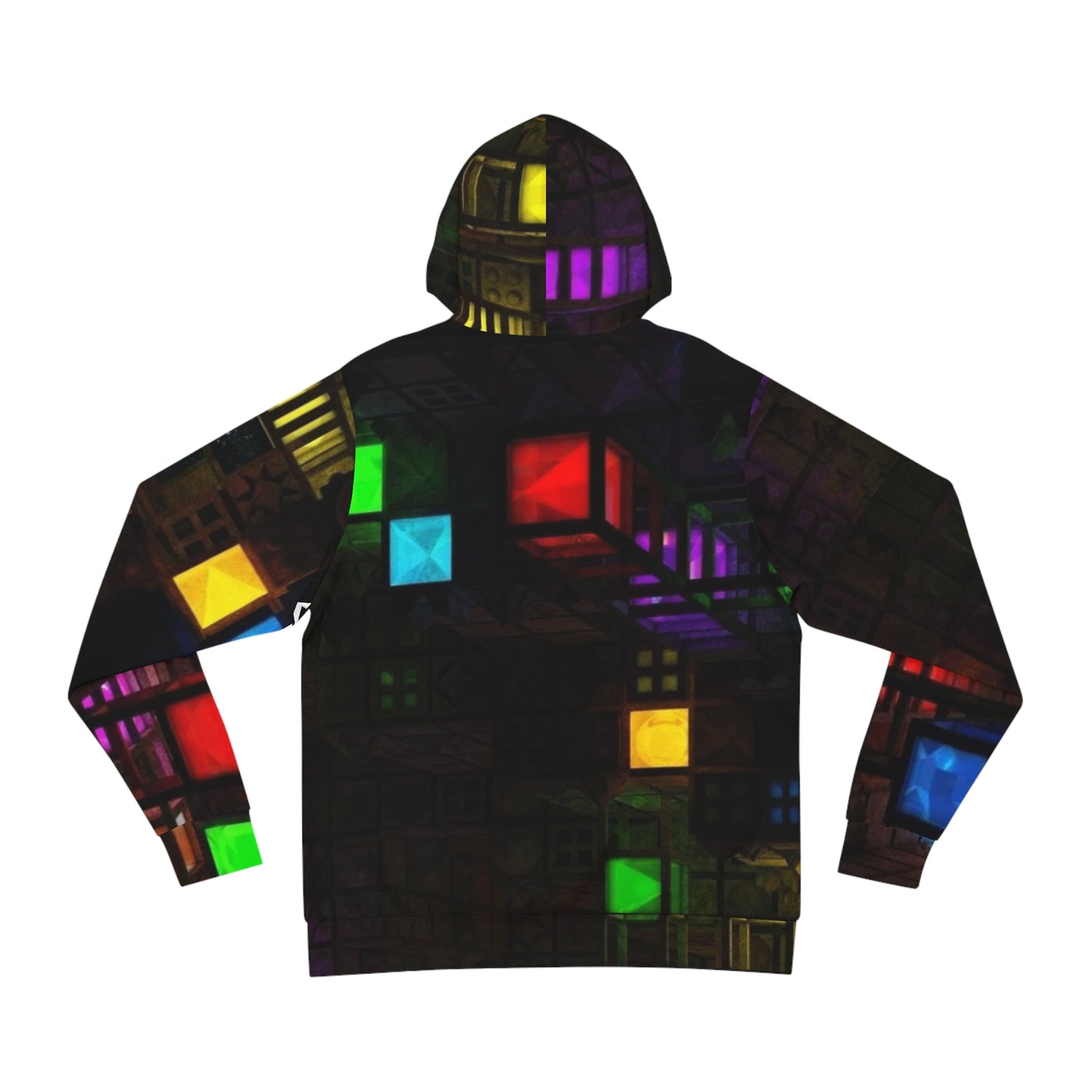 Glitch Cyberpunk Sweatshirt with Hood - GFAM STORE