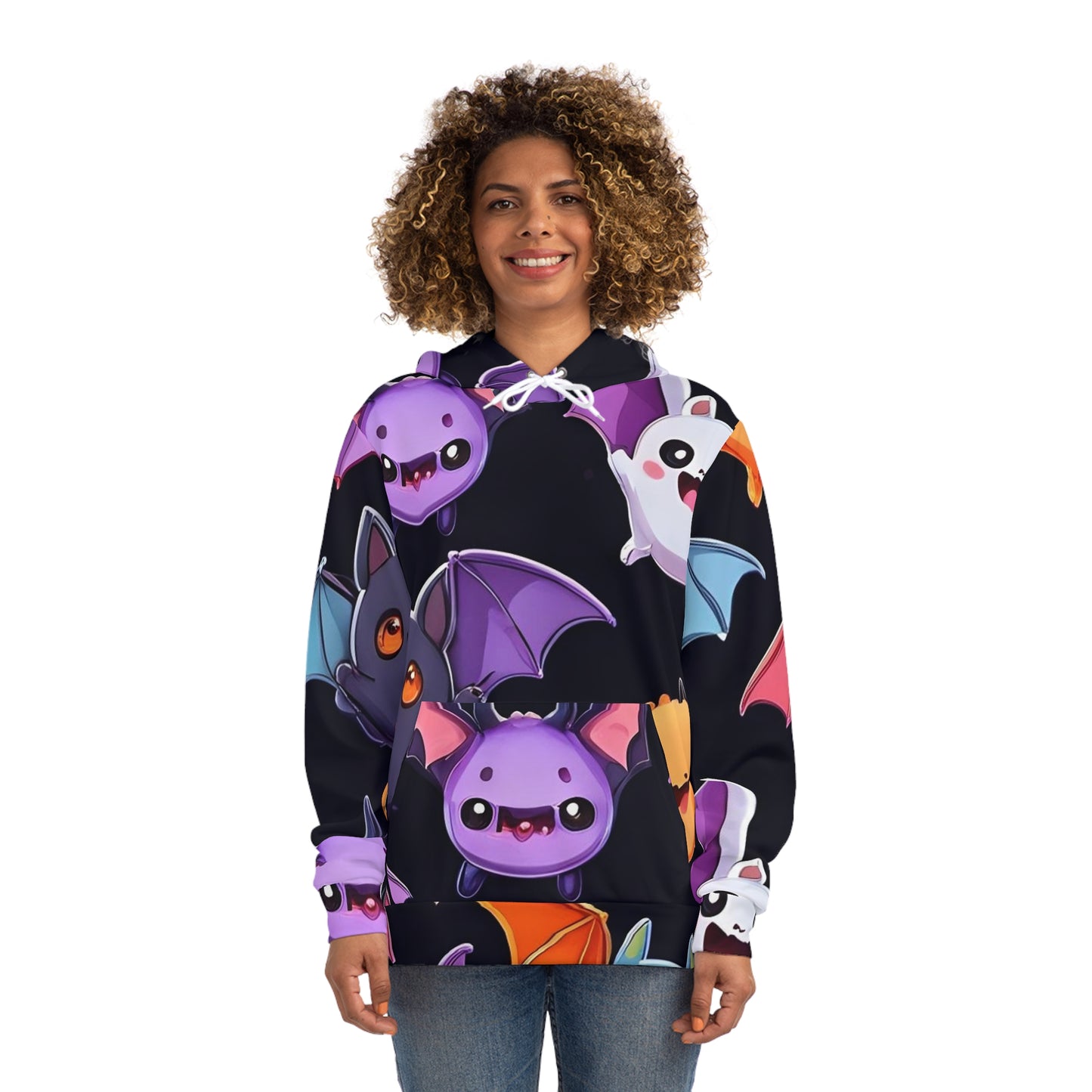 Spooky Cute Bats Sweatshirt with Hood - GFAM STORE