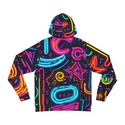 All-Over Print Neon Sweatshirt with Hood - GFAM STORE