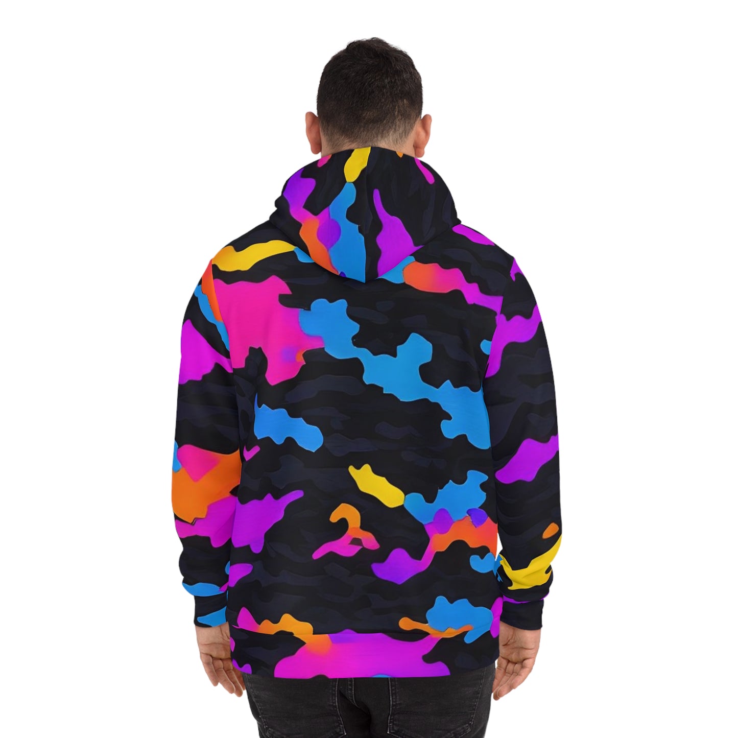 Neon Camo Psychedelic Sweatshirt with Hood - GFAM STORE