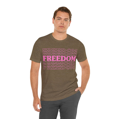 Freedom Stacked T-Shirt - GFAM STORE