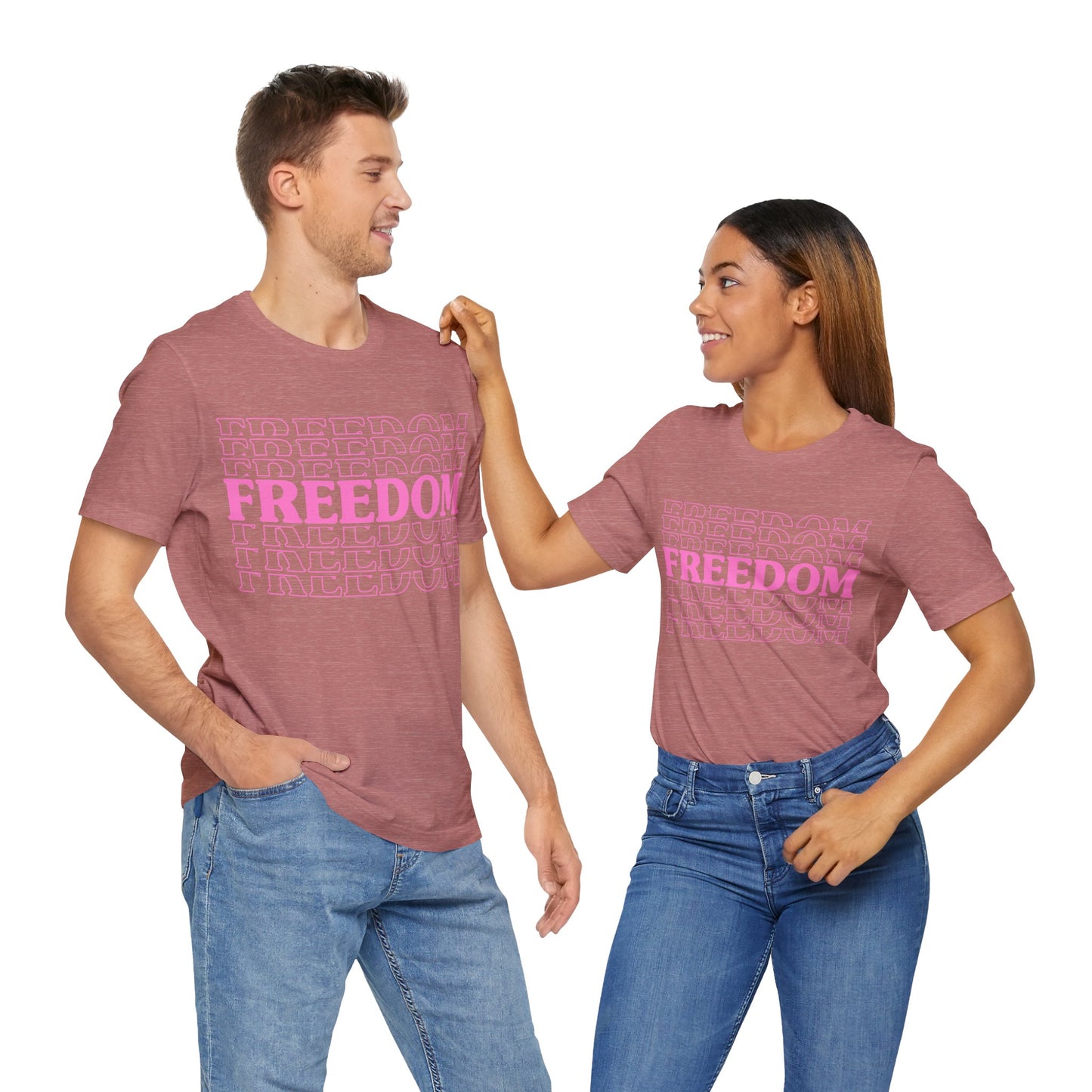 Freedom Stacked T-Shirt - GFAM STORE