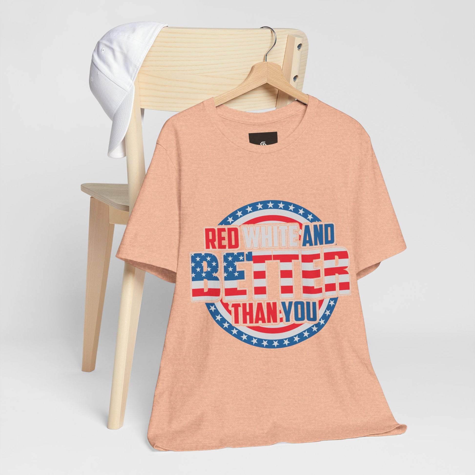 American T-Shirt: Red, White & Better Than You - GFAM STORE