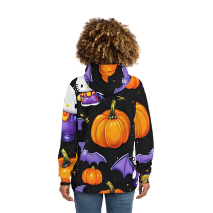 Halloween Pumpkin & Bat Hello Kitty Sweatshirt with Hood - GFAM STORE