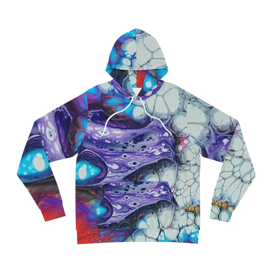 Fluid Art  Abstract Pour Sweatshirt with Hood - GFAM STORE