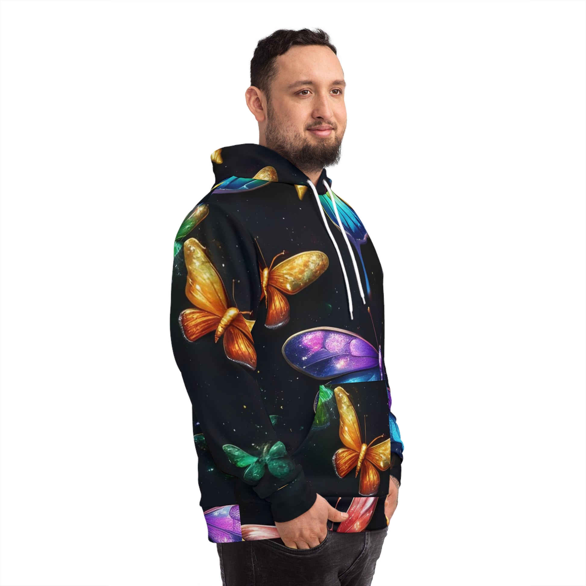 Iridescent Butterfly Sweatshirt with Hood 0 - GFAM STORE