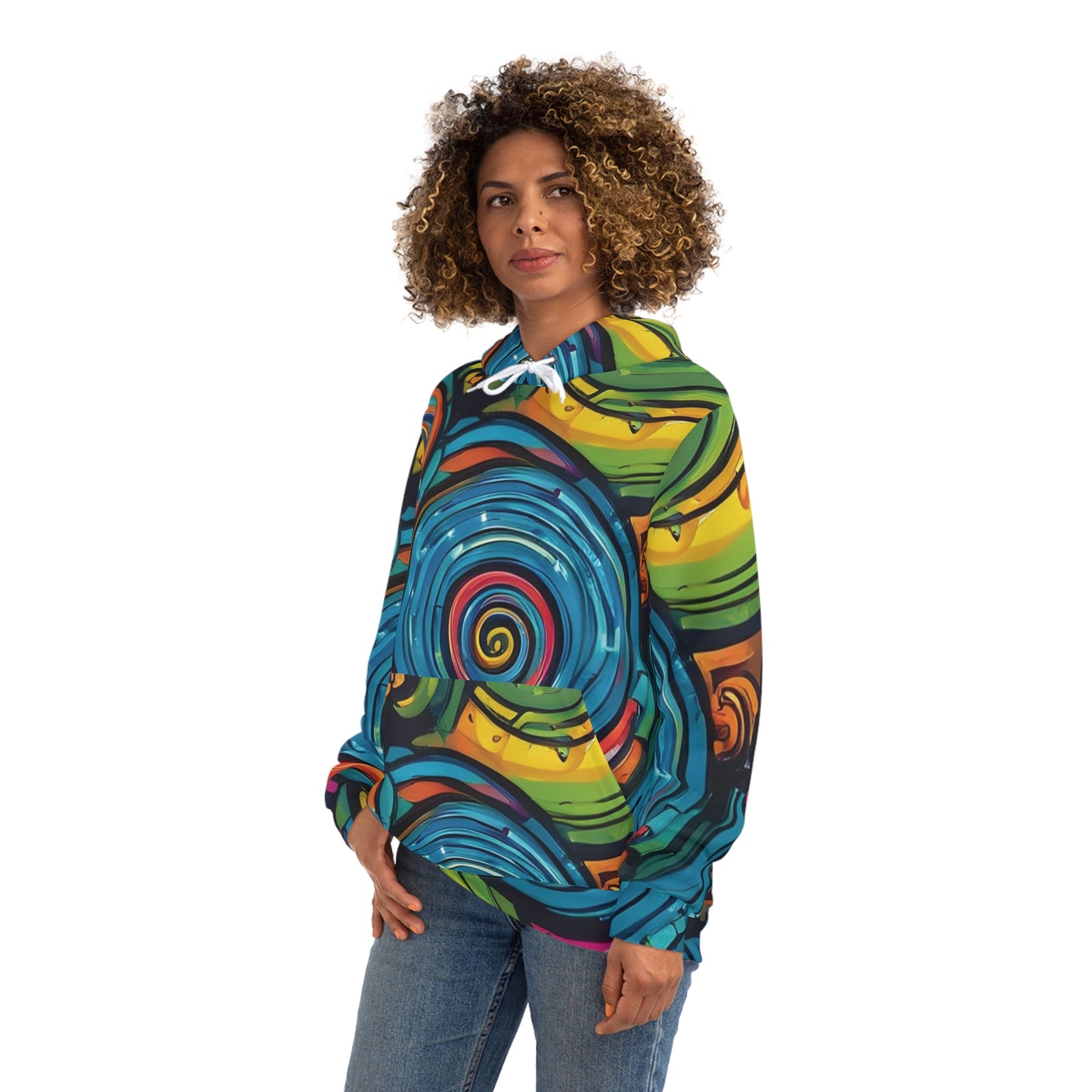 Whimsical Swirl Sweatshirt with Hood - GFAM STORE