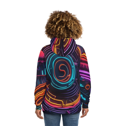 Neon Glowing Lines Sweatshirt with Hood - GFAM STORE