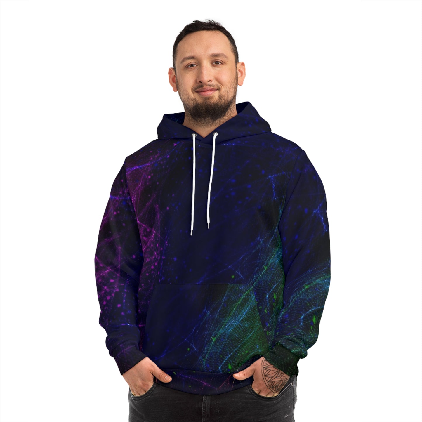 Galactic Digital Sweatshirt with Hood - GFAM STORE