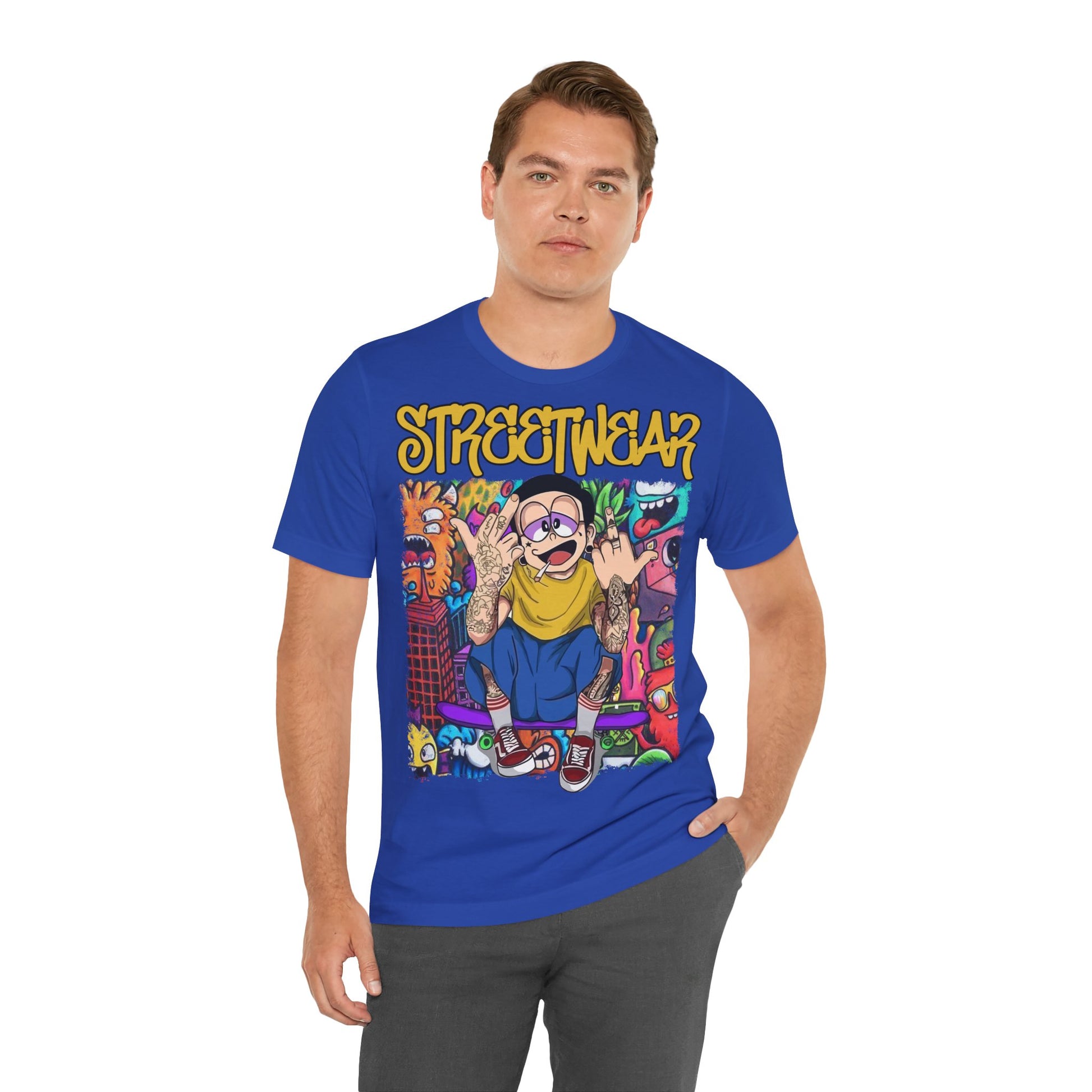 Streetwear T-Shirt - Cartoon Graphic - GFAM STORE