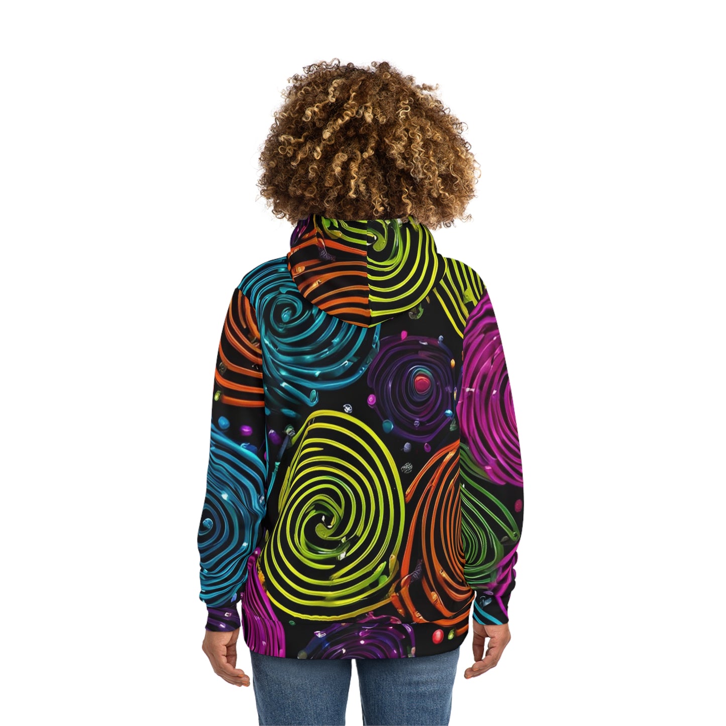 Energetic Swirls Sweatshirt with Hood - GFAM STORE