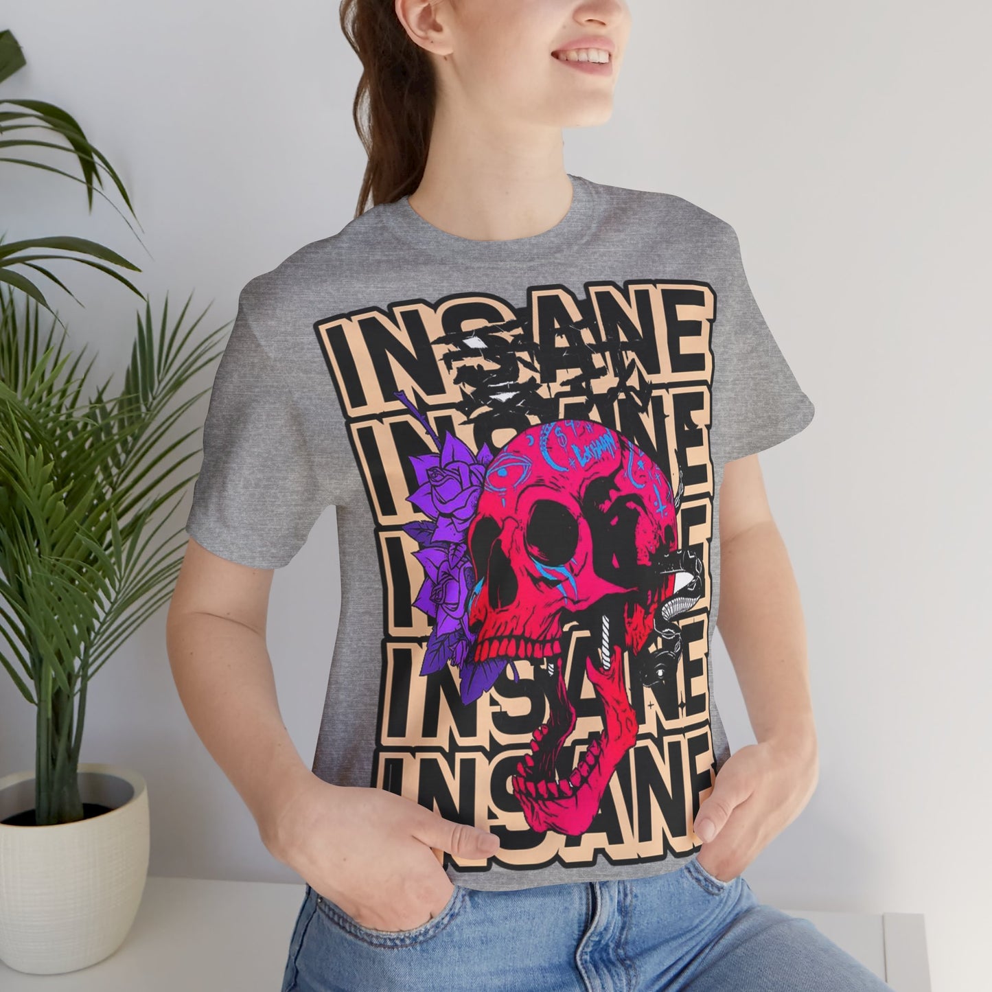 Insane Skull Graphic Tee - Unique Design - GFAM STORE