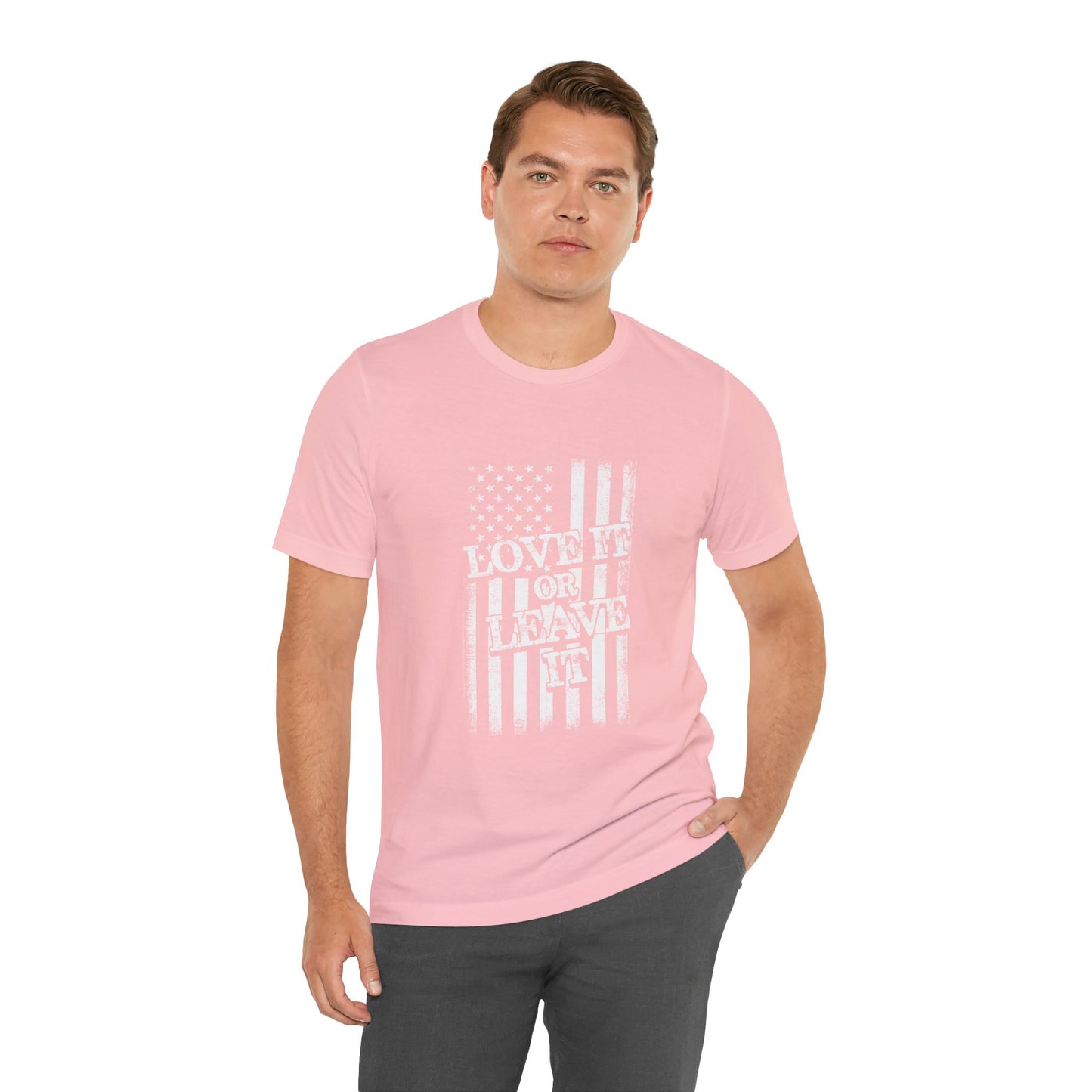 Love It or Leave It T-Shirt - American Flag - GFAM STORE