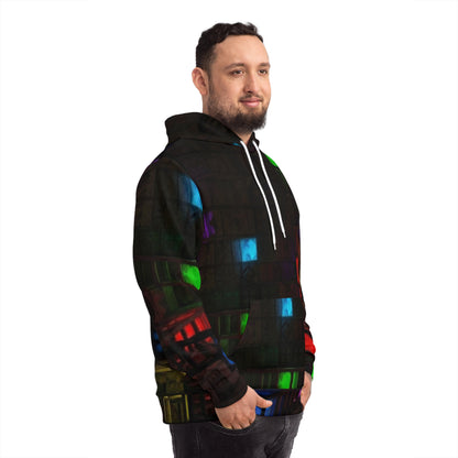 Glitch Cyberpunk Sweatshirt with Hood - GFAM STORE