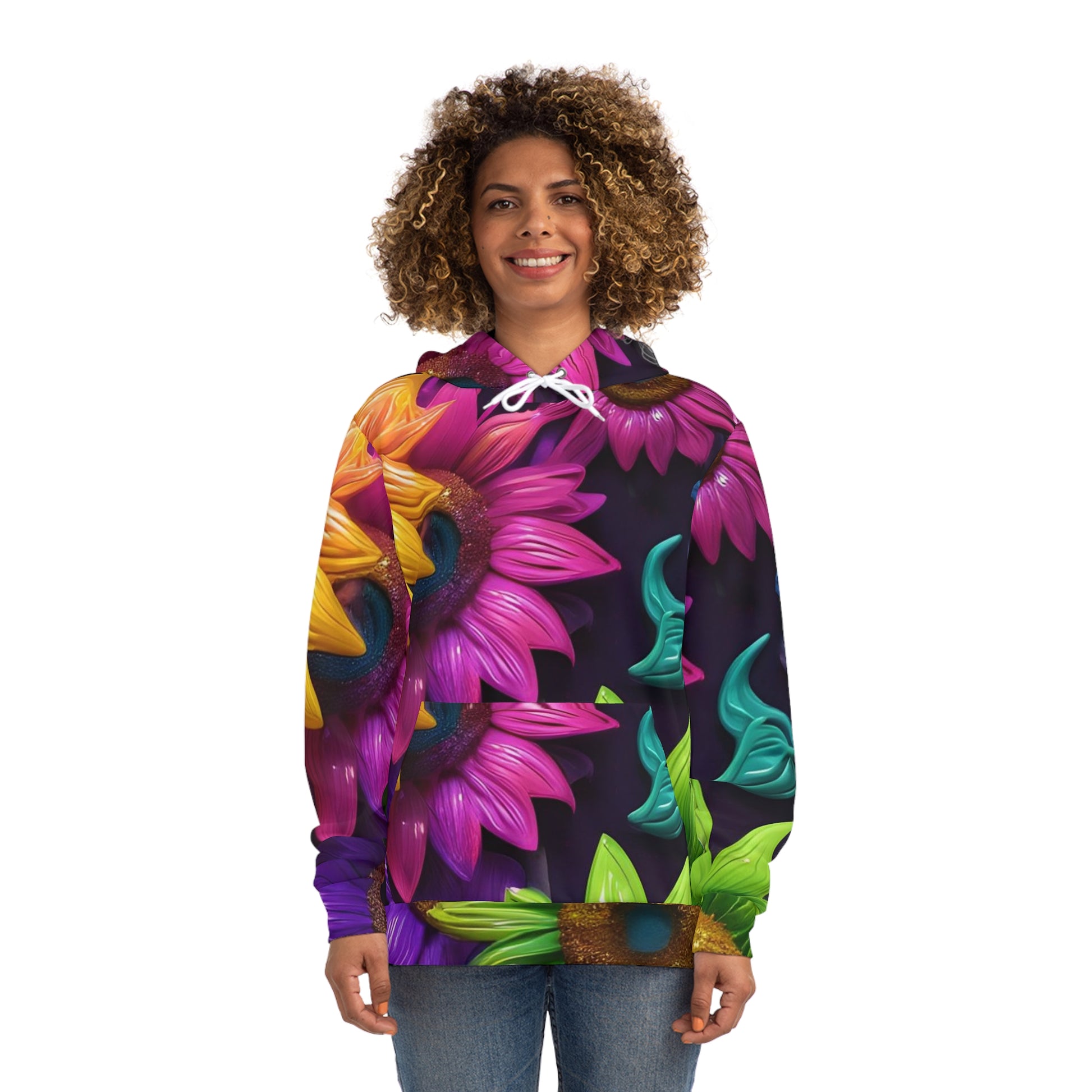 Sunflower Bloom Sweatshirt with Hood - GFAM STORE