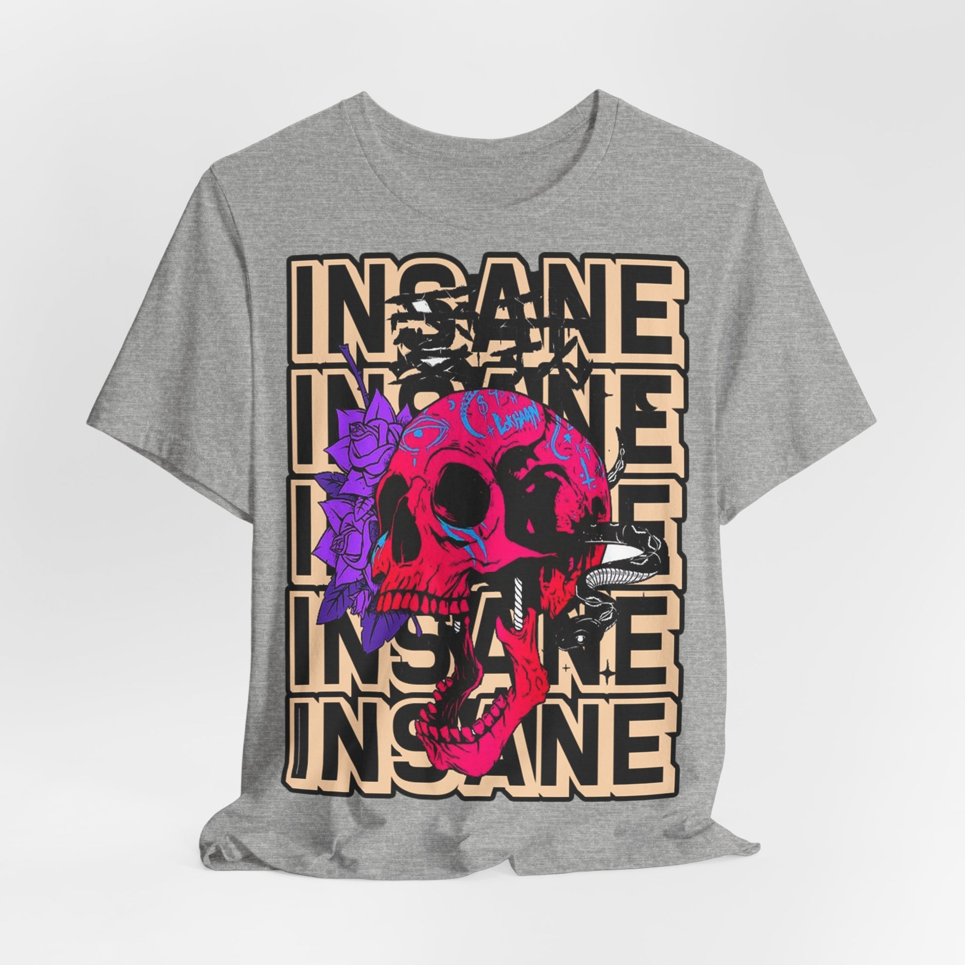 Insane Skull Graphic Tee - Unique Design - GFAM STORE