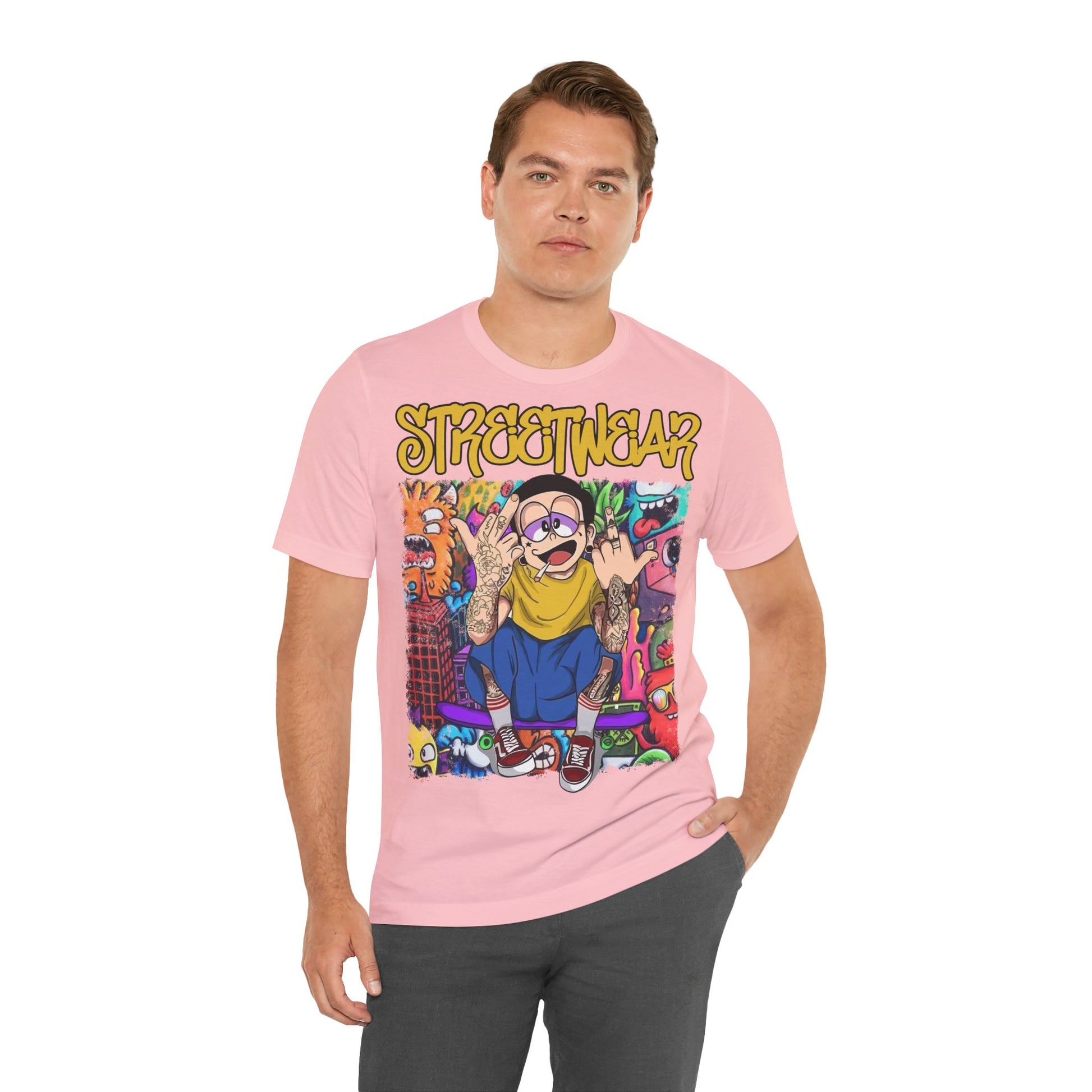 Streetwear T-Shirt - Cartoon Graphic - GFAM STORE