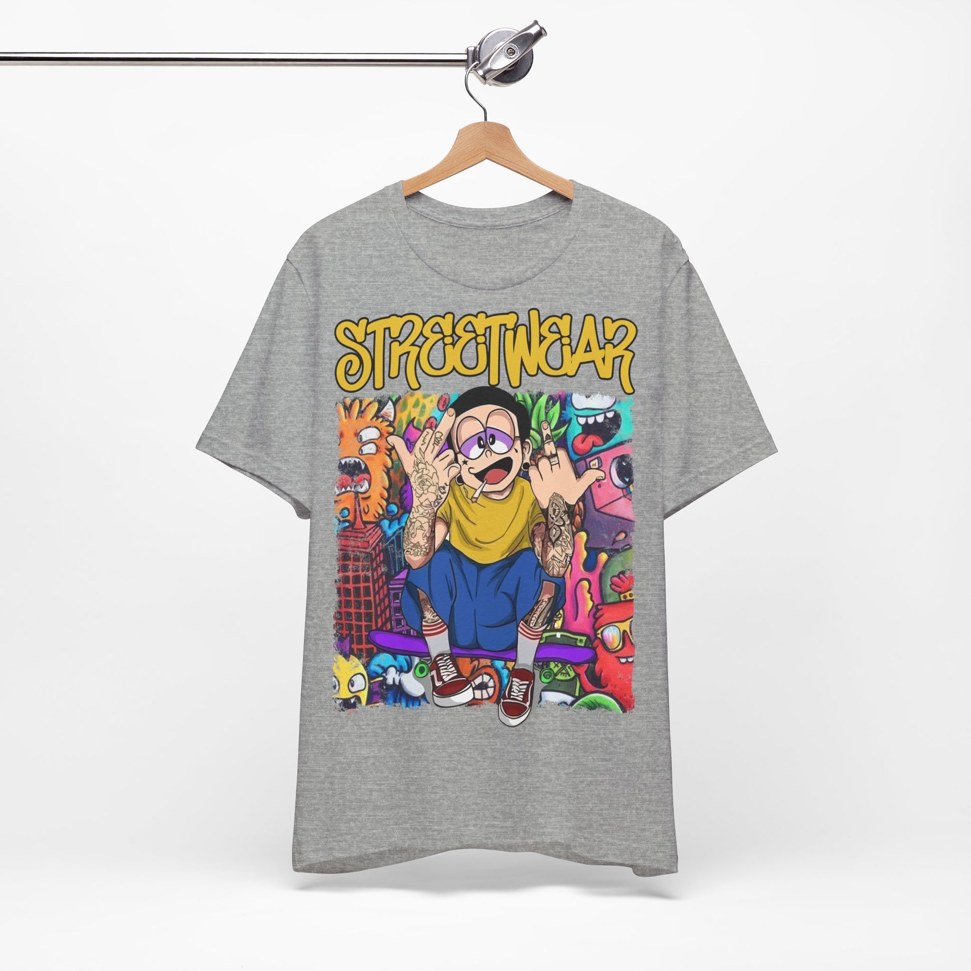 Streetwear T-Shirt - Cartoon Graphic - GFAM STORE