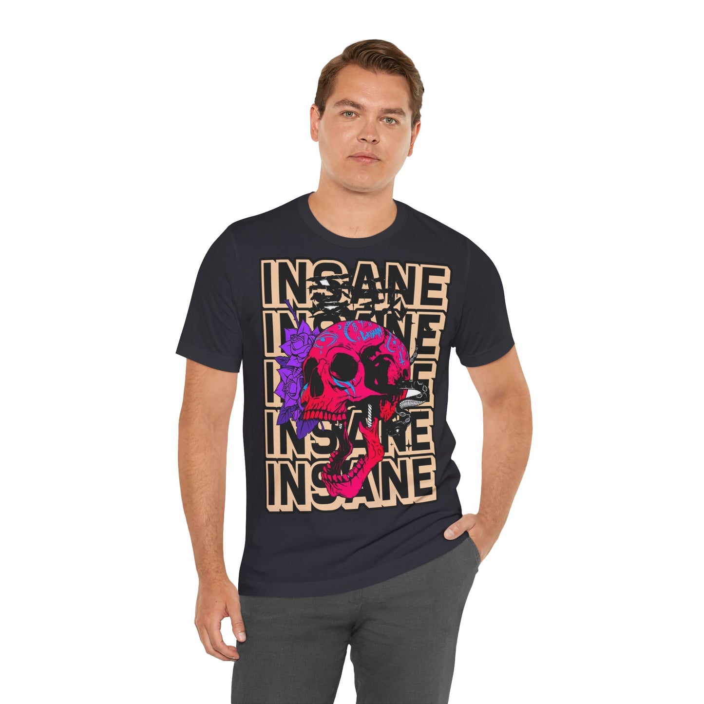 Insane Skull Graphic Tee - Unique Design - GFAM STORE