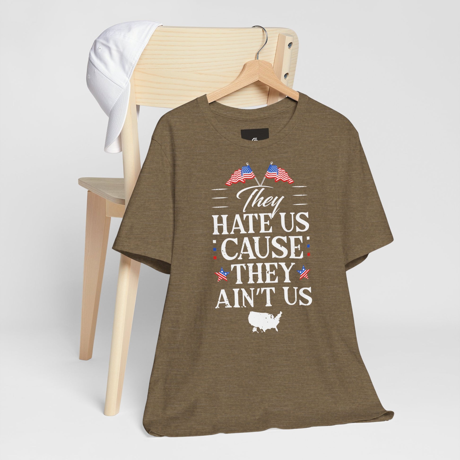 "They Hate Us Because They Ain't Us" T-Shirt - GFAM STORE