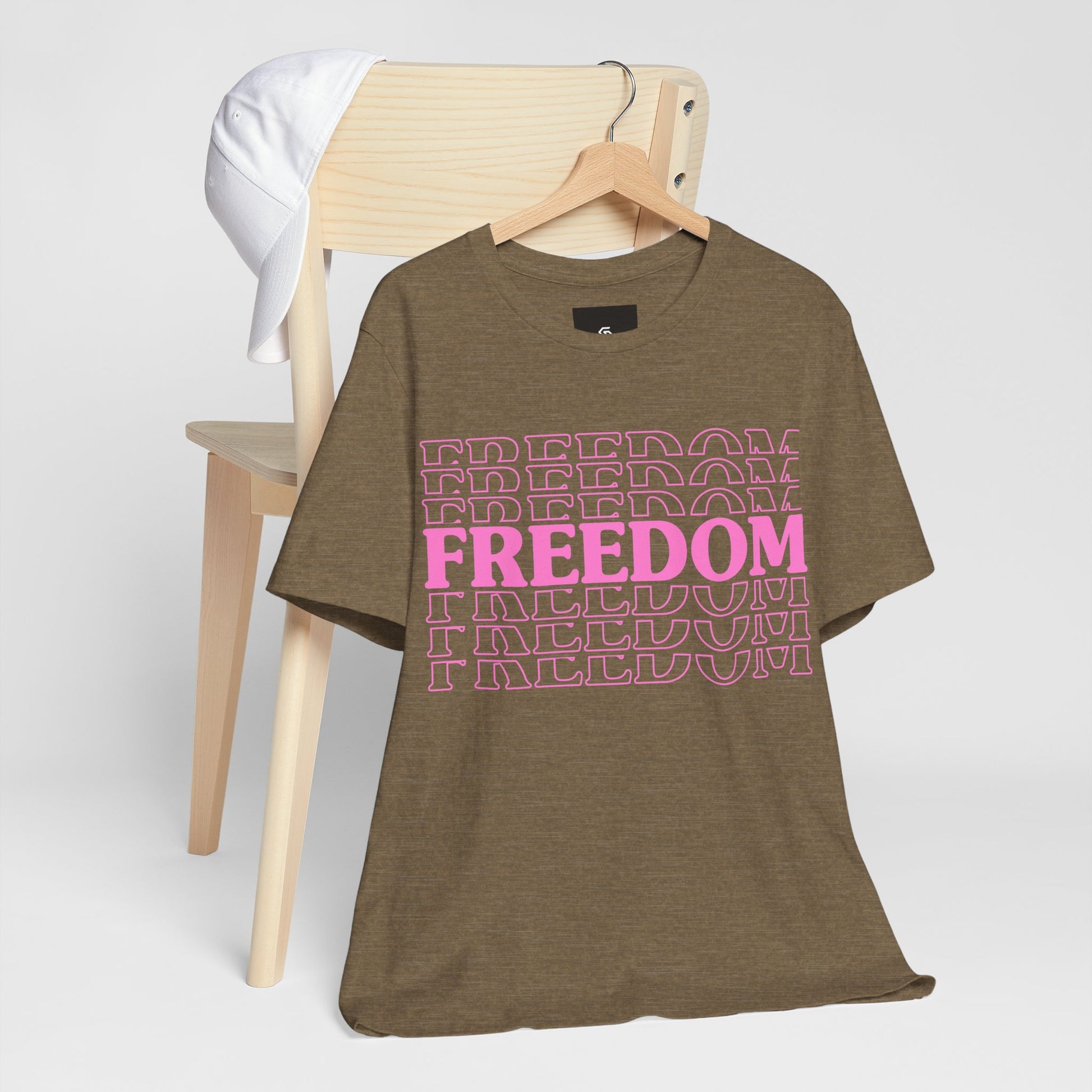 Freedom Stacked T-Shirt - GFAM STORE